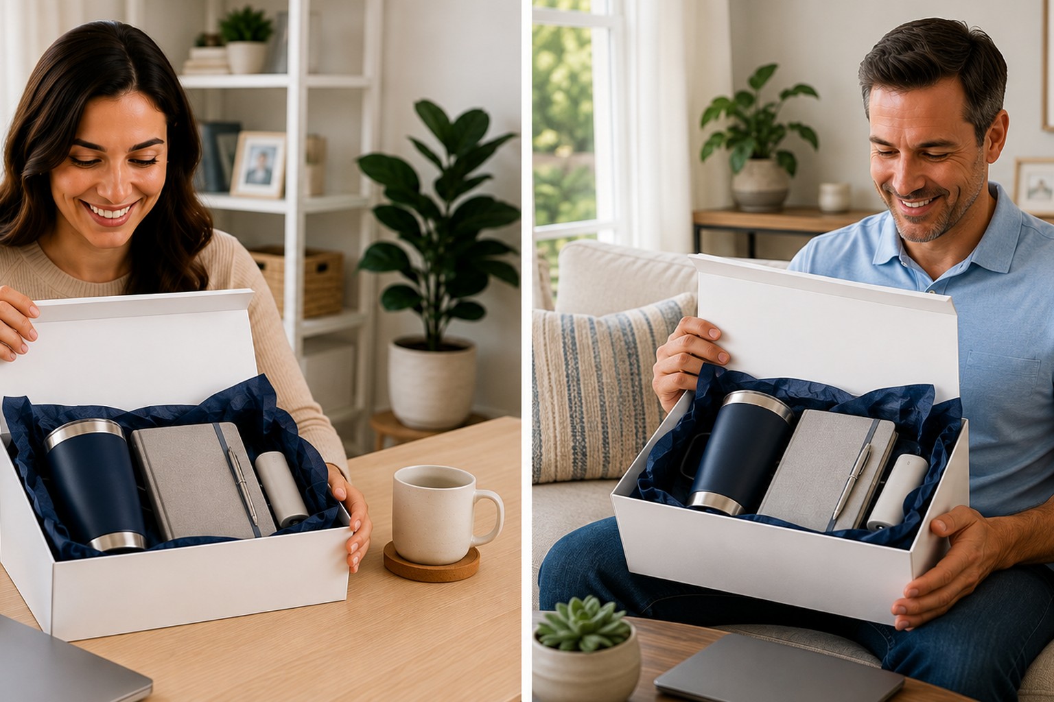 Corporate gifts shipped directly to employees and clients at individual addresses