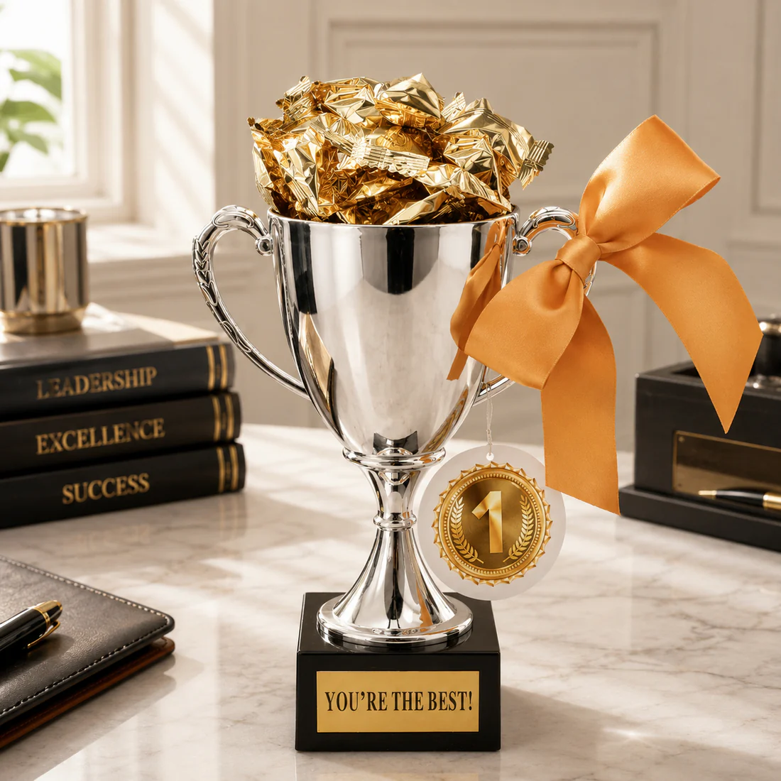 You are the best trophy with candy