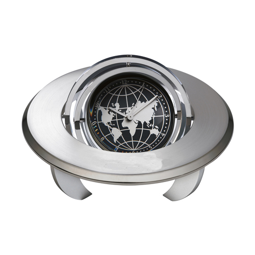 Gyro Spinning Globe Clock