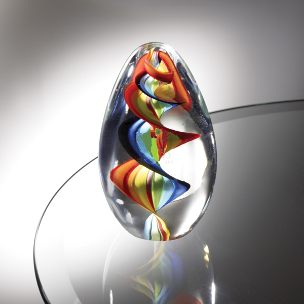 Large Egg Shape Colorful Paperweight Large Egg Shape Colorful Paperweight