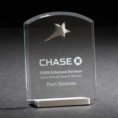 Chrome Star and Glass Award