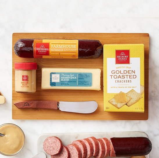 Hickory Farms Sampler with Cutting Board