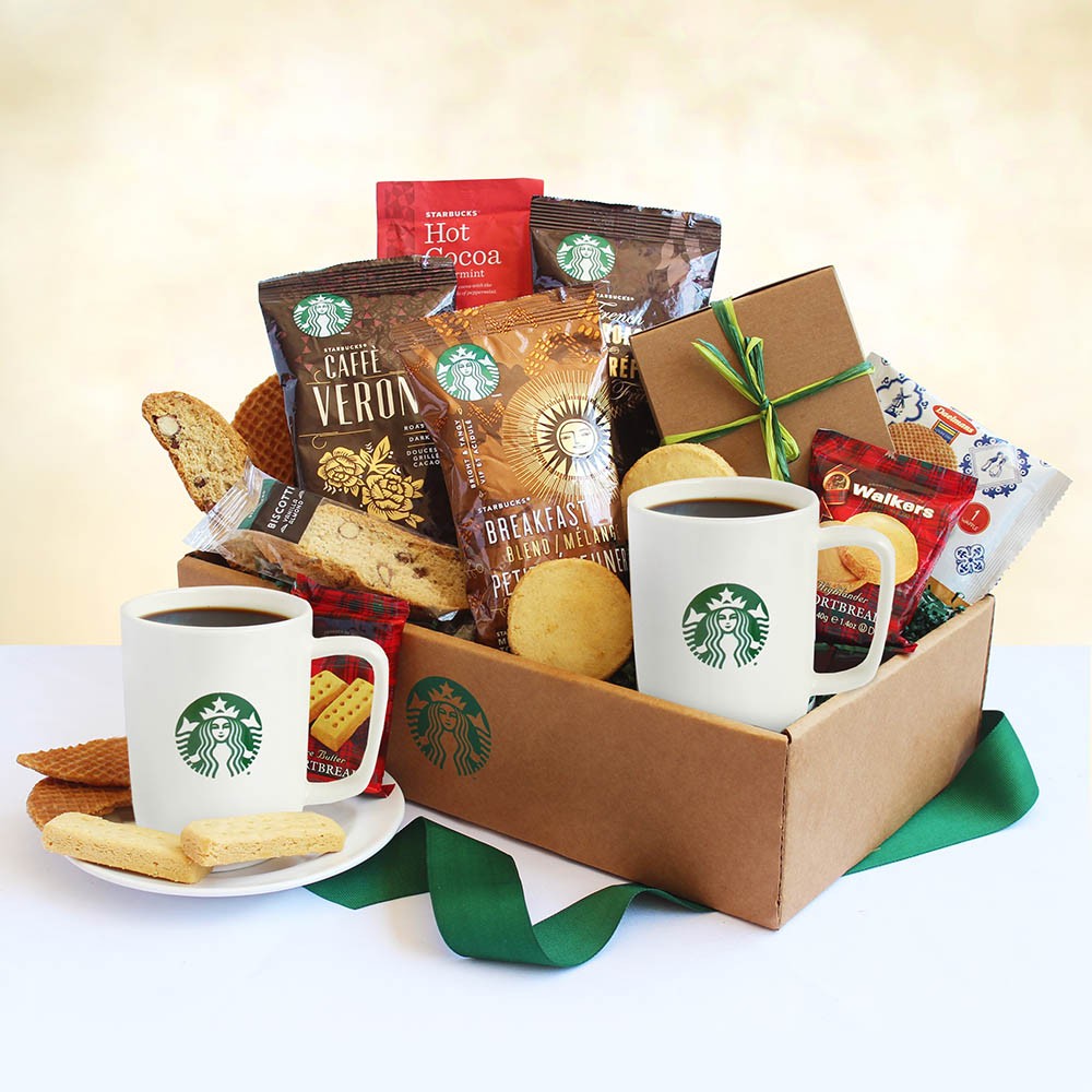 Starbucks Holiday Gift Pack - Ceramic mug and Starbucks Peppermint or  Classic Hot Cocoa