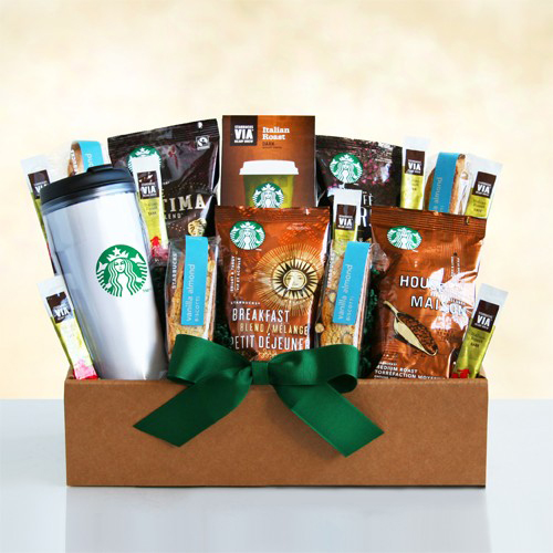 Starbucks Travel Mug and Coffee Basket - Currently Unavailable