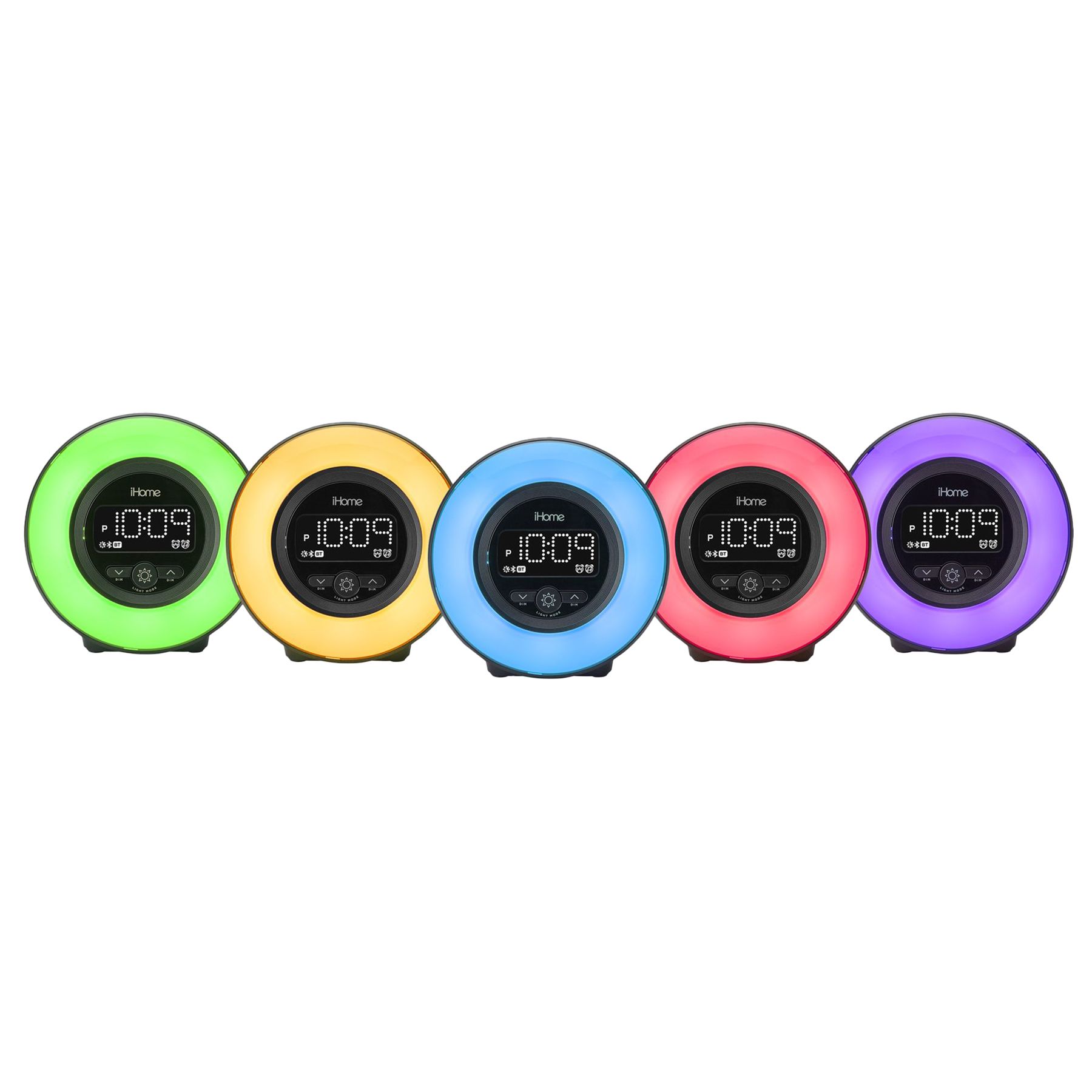 iHOME Powerclock Glow Bluetooth Color Changing