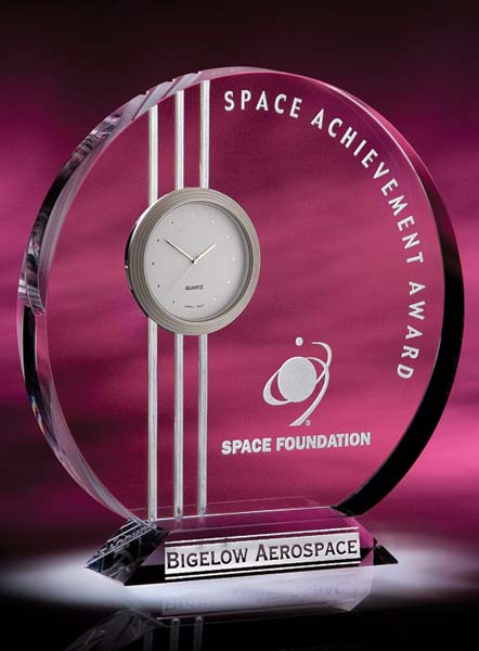 Neo-Metro Crystal Award Clock