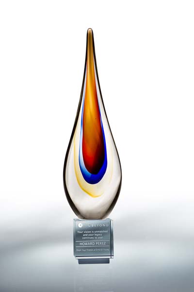 Large Torchier Art-Glass Award