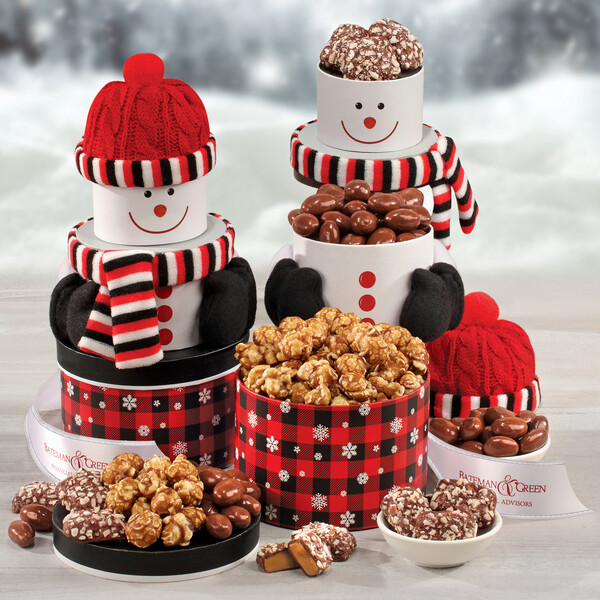 Mr Snowman Holiday Treat Tower Mr Snowman Holiday Treat Tower