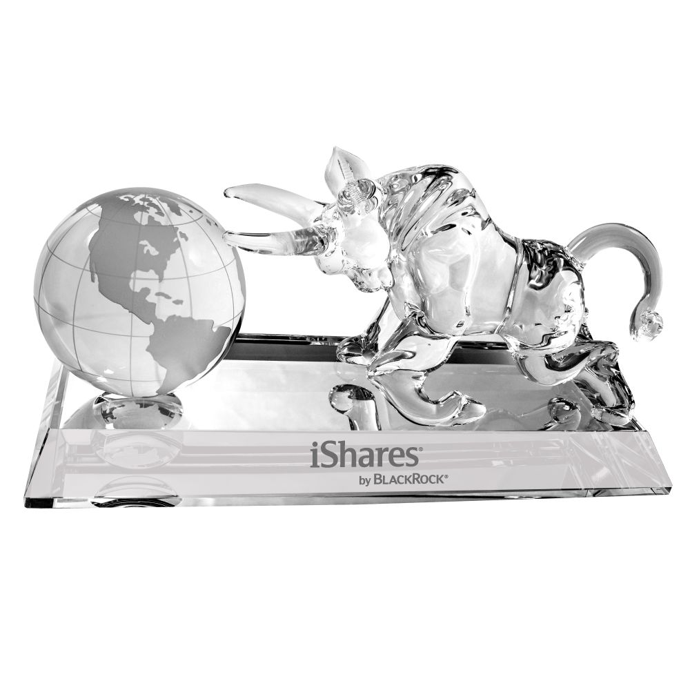 Crystal Globe & Bull