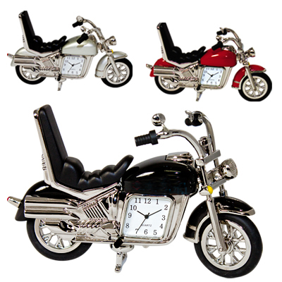 Die Cast Metal Motorcycle Clock