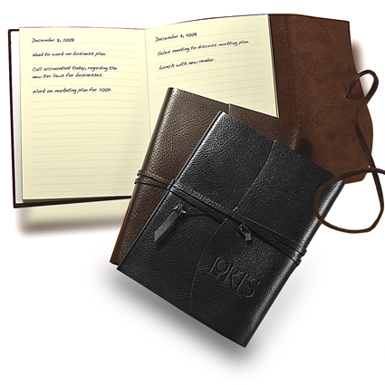 Leather Wrapped Tie Journal