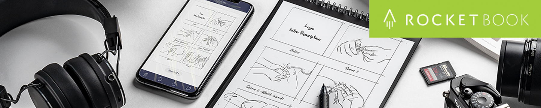 RocketBook notepads with Logo