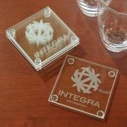 Jade Glass Coaster Set of Four