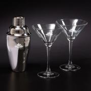 Stainless Steel Shaker and Martini Set