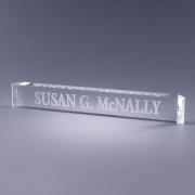 Director's Crystal Desk Nameplate