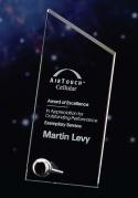 Large Stainless-Glass Award Of Achievement