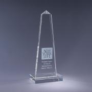 Crystal-Obelisk-Award On Base