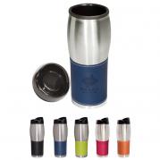 Stainless Tumbler with Removable Faux Leather Sleeve