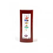 Executive Galileo Thermometer in Wood Stand