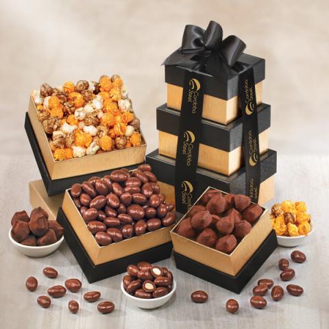 Golden Indulgence Gift Tower
