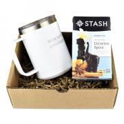 Cozy Tea Gift Set  15 oz Polar Camel Mug + STASH Tea 1