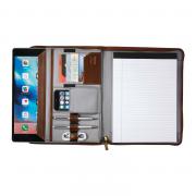 Cutter & Buck Zippered Leather Padfolio - Bainbridge Collection 3