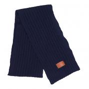 Rib Knit Scarf With Debossed Logo 2