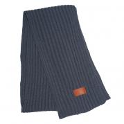 Rib Knit Scarf With Debossed Logo 3