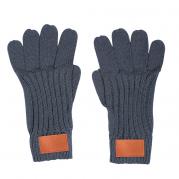 Rib Knit Gloves With Debossed Logo 3