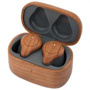 TWS Woodgrain Stereo Earbuds and Charger Case 1