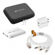 Deluxe Tech Gift Set  Zippered Case, Power Bank, Adapter & Cable 1
