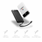 One & Done 10,000mAh Power Bank with Built-In Cables 4